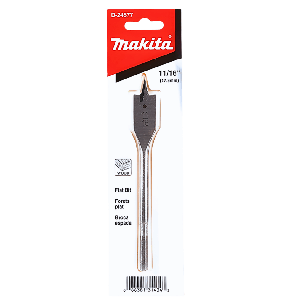 D-24577 BROCA PLANA PARA MADERA (PALETA) 11/16"x6" (17.4x152mm) - MAKITA
