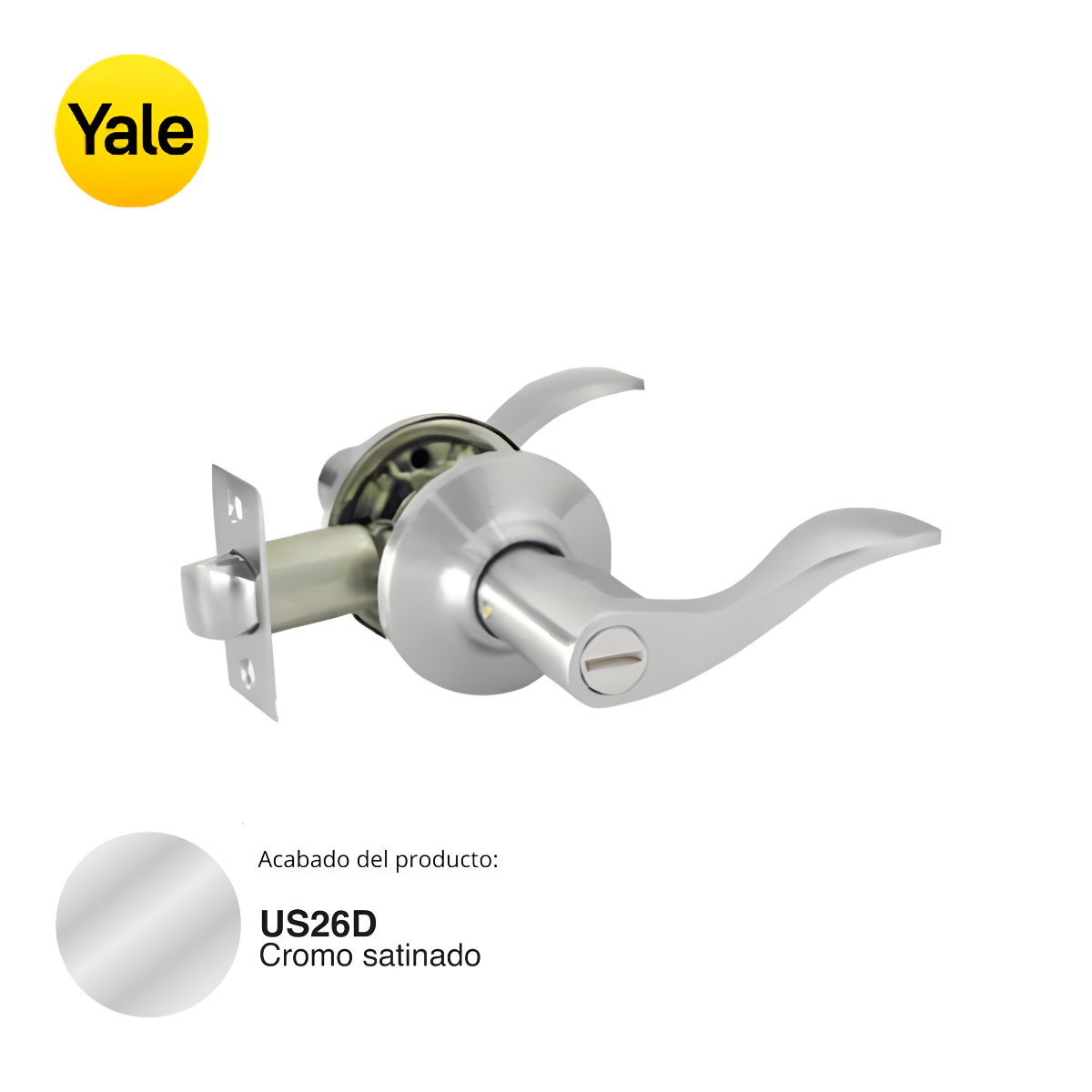 9002 MANIJA ASTON BAÑO US26D ACERO SATINADO (CAJA) – YALE