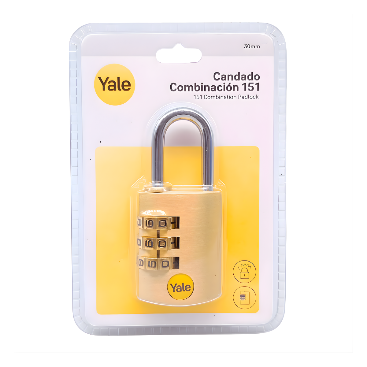 11773 CANDADO 151 BRONCE DE COMBINACION 40mm (BLISTER) - YALE