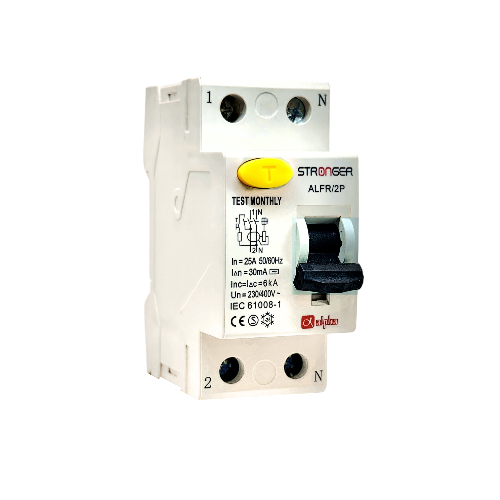 ALFR/2/25-30MA INT. DIFERENCIAL 2X25A 30mA 220V ALPHA - STRONGER