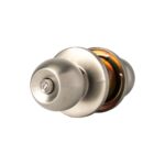 Cerradura Pomo Yale Acero Dormitorio 75mm