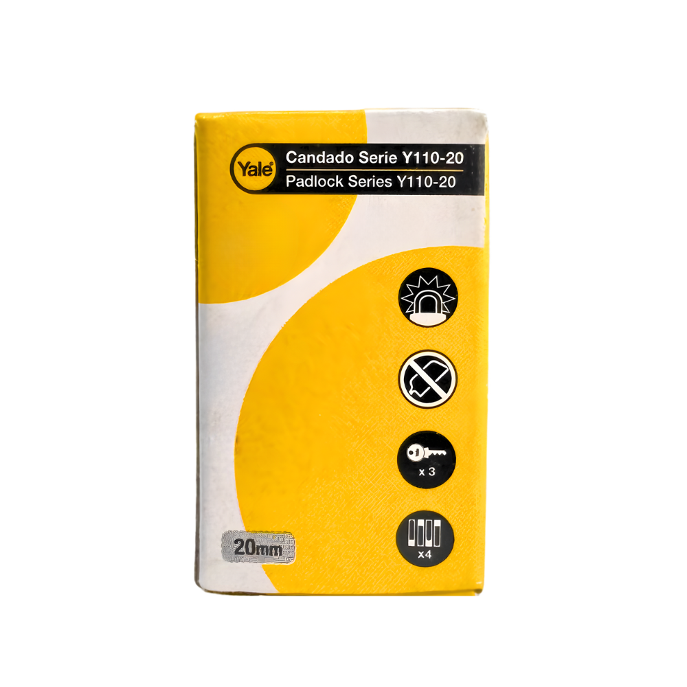 10427 CANDADO Y110 ARCO BRONCE 20mm (CAJA) - YALE