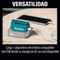 Adaptador de fuente de Alimentación 12V CXT con 1 Puerto USB Makita ADP06