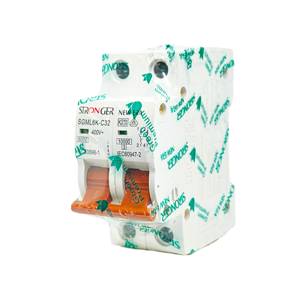 SGM6K/2-C32 INT. TERMOMAGNETICO 2X32A 10KA RIEL NEW ERA - STRONGER