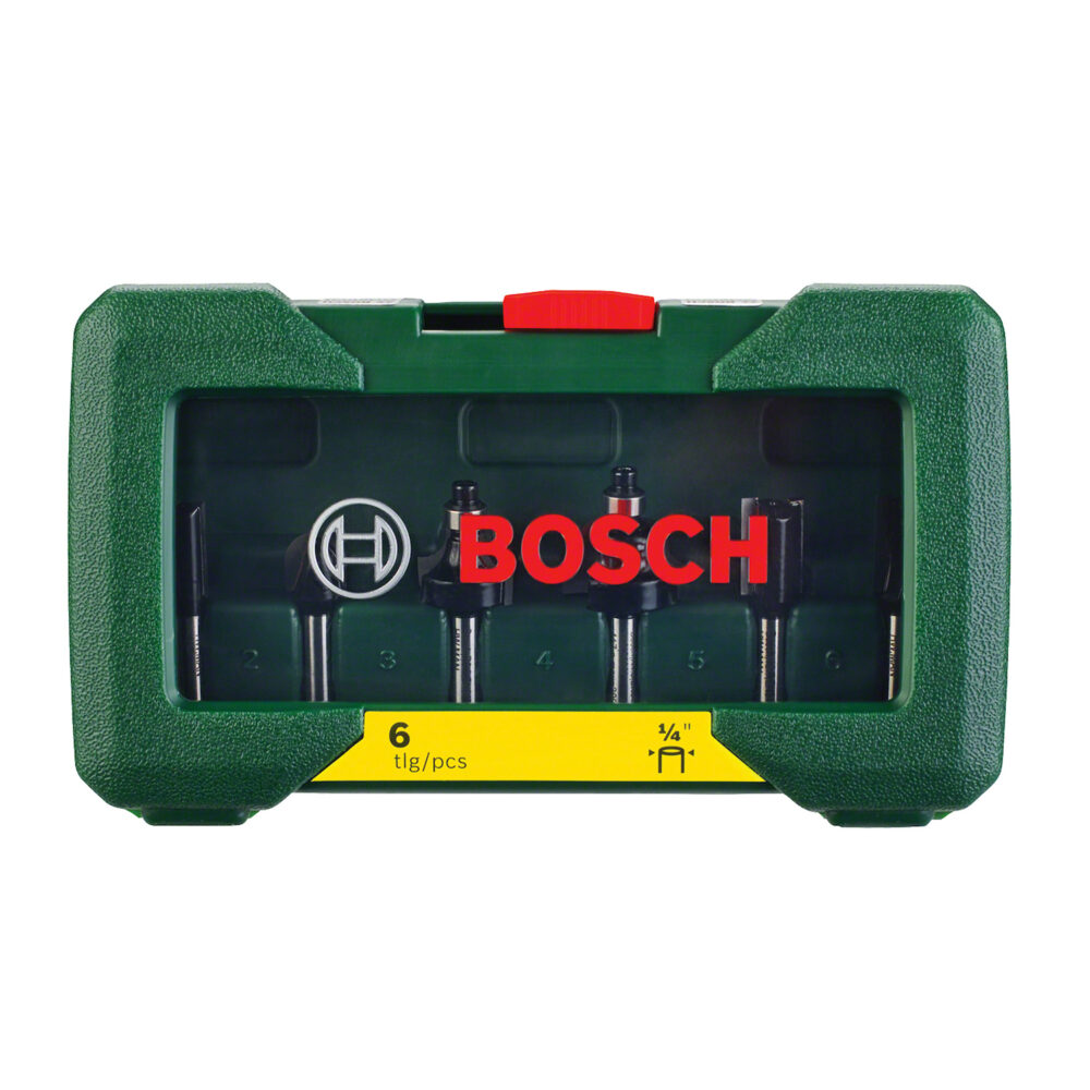 2607.019.462-000 SET 06PZS DE FRESAS CORTES Y CONTORNOS 1/4" HM - BOSCH