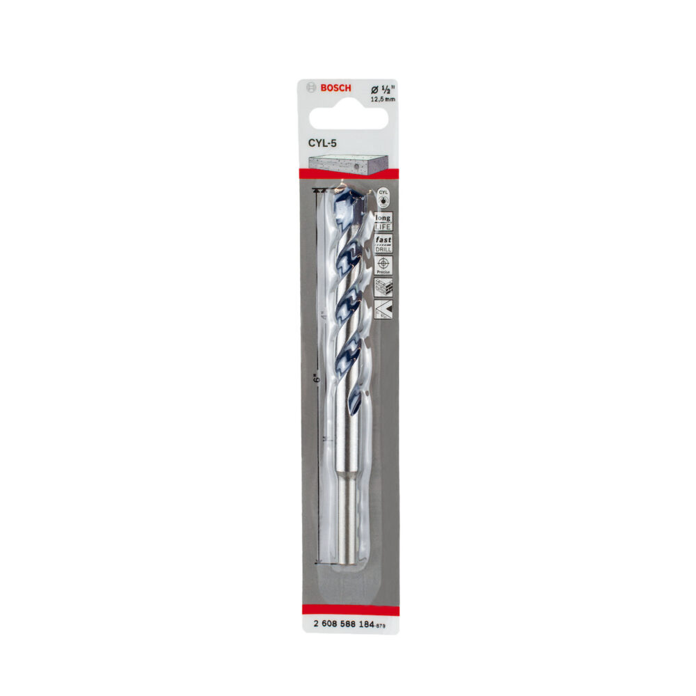 2608.588.184-000 BROCA MURO CYL-5 13.0mm (1/2"X4"X6") - BOSCH