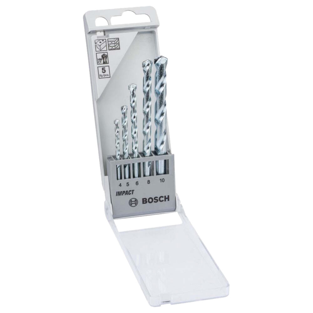 2608.590.090-000 SET 5PZAS BROCA CONCRETO IMPACT CYL-1 (4-10mm) - BOSCH