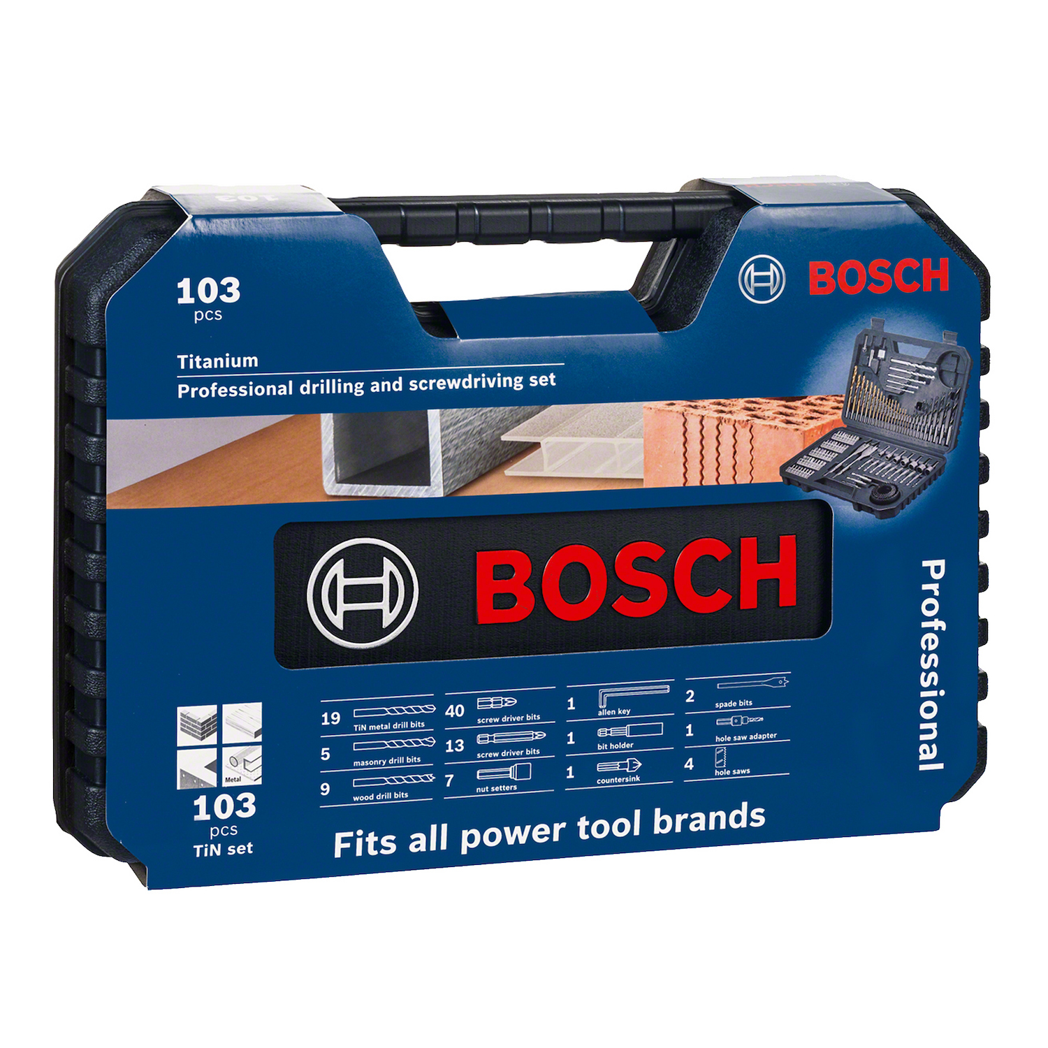 2608.594.070-000 SET PROFESIONAL 103 PIEZAS PARA TALADRAR - BOSCH
