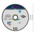 2608.600.095-000 DISCO ABRASIVO CORTE INOX EXPERT 7" (180X2.0mm) (RECTO) - BOSCH
