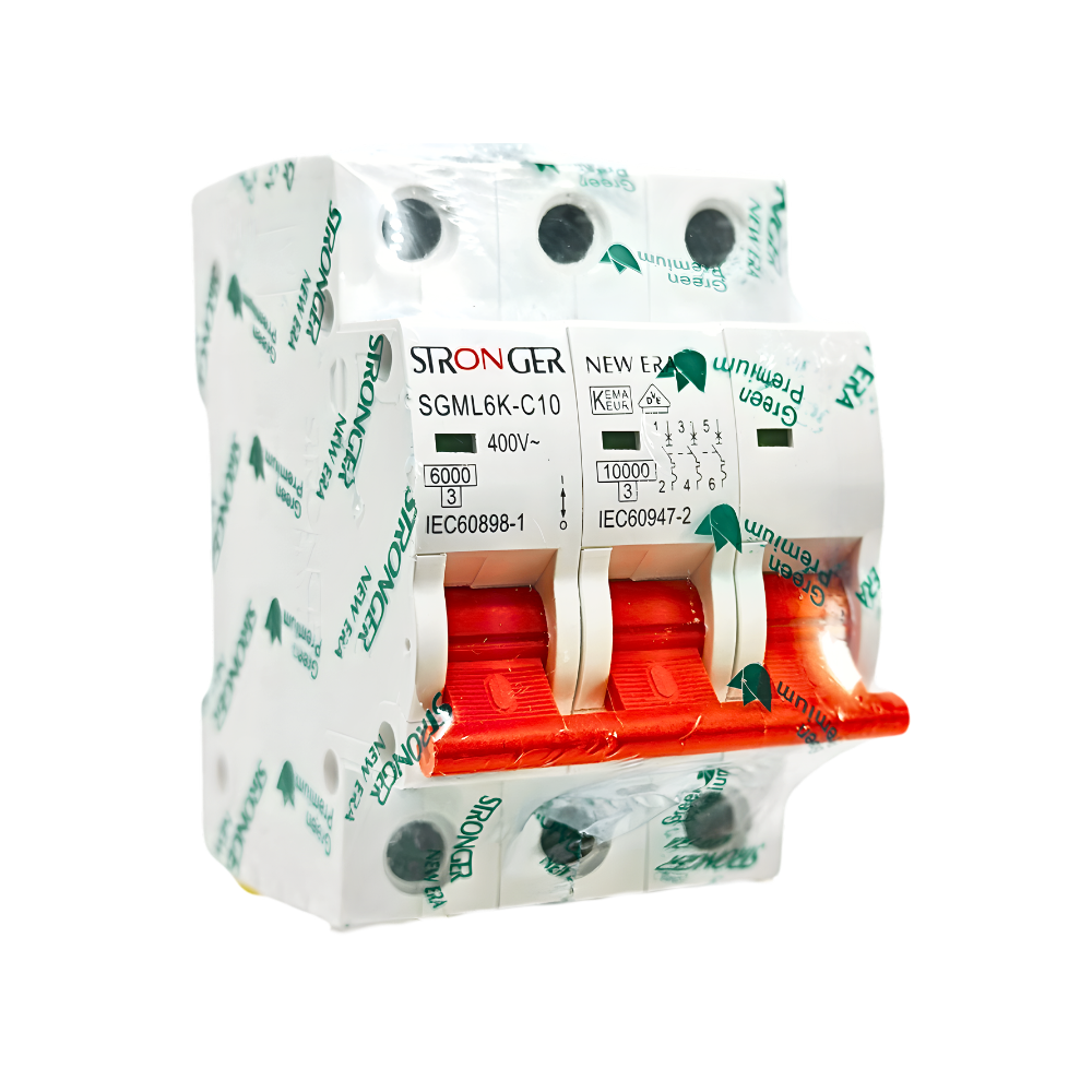 SGM6K/3-C10 INT. TERMOMAGNETICO 3X10A 10KA RIEL NEW ERA - STRONGER