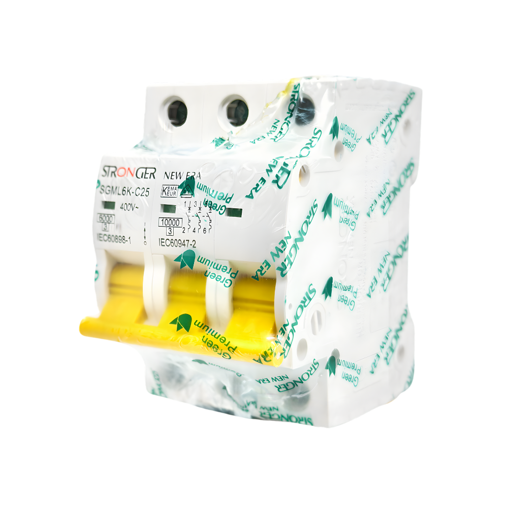 SGM6K/3-C25 INT. TERMOMAGNETICO 3X25A 10KA RIEL NEW ERA - STRONGER