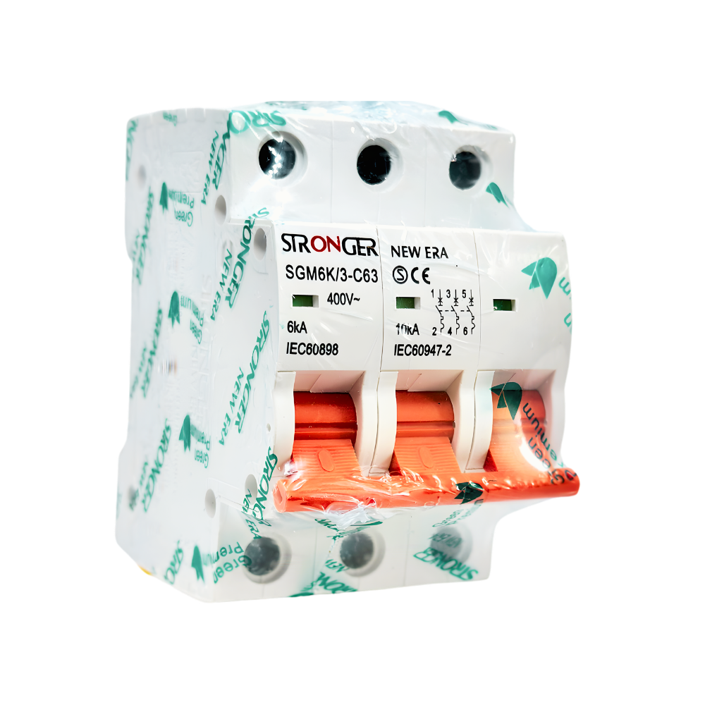 SGM6K/3-C63 INT. TERMOMAGNETICO 3X63A 10KA RIEL NEW ERA - STRONGER