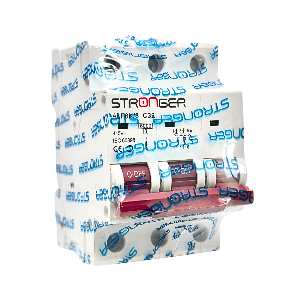 ALF6K/3C32 INT. TERMOMAGNETICO 3X32A 6KA RIEL ALPHA - STRONGER