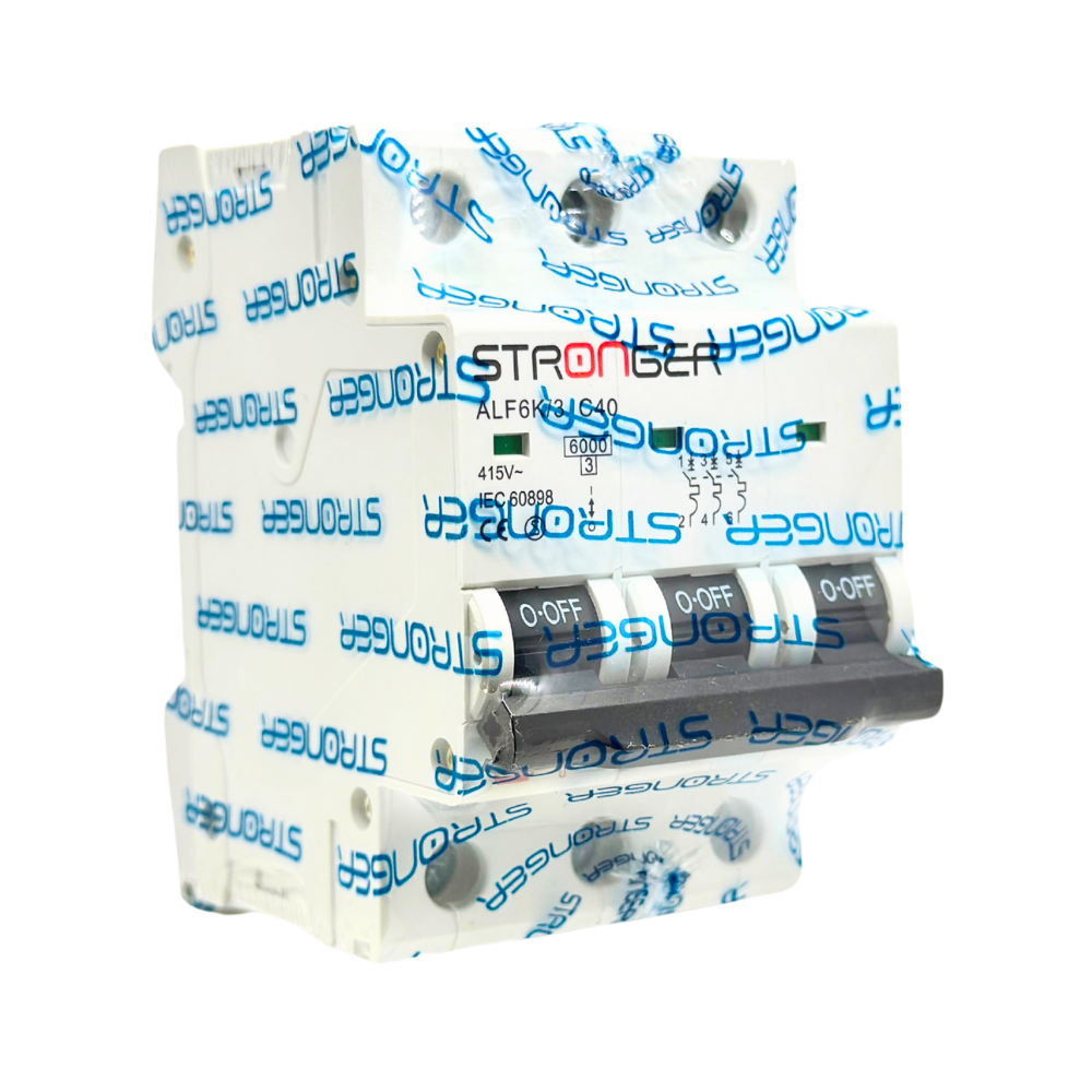 ALF6K/3C40 INT. TERMOMAGNETICO 3X40A 6KA RIEL ALPHA - STRONGER