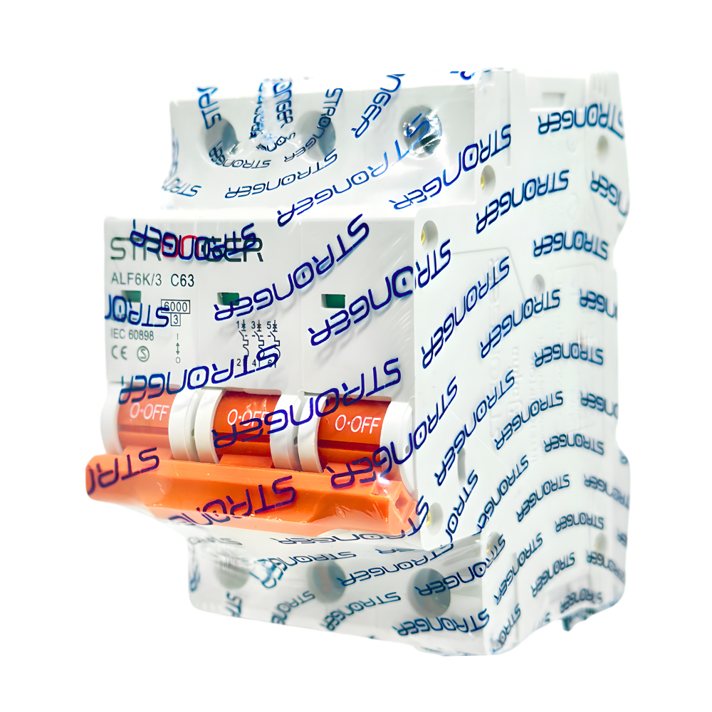 ALF6K/3C63 INT. TERMOMAGNETICO 3X63A 6KA RIEL ALPHA - STRONGER