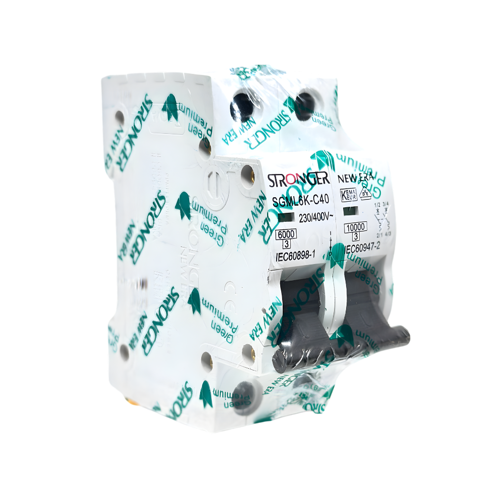 SGM6K/2-C40 INT. TERMOMAGNETICO 2X40A 10KA RIEL NEW ERA - STRONGER