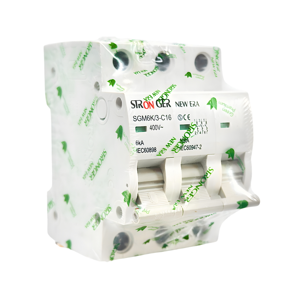 SGM6K/3-C16 INT. TERMOMAGNETICO 3X16A 10KA RIEL NEW ERA - STRONGER