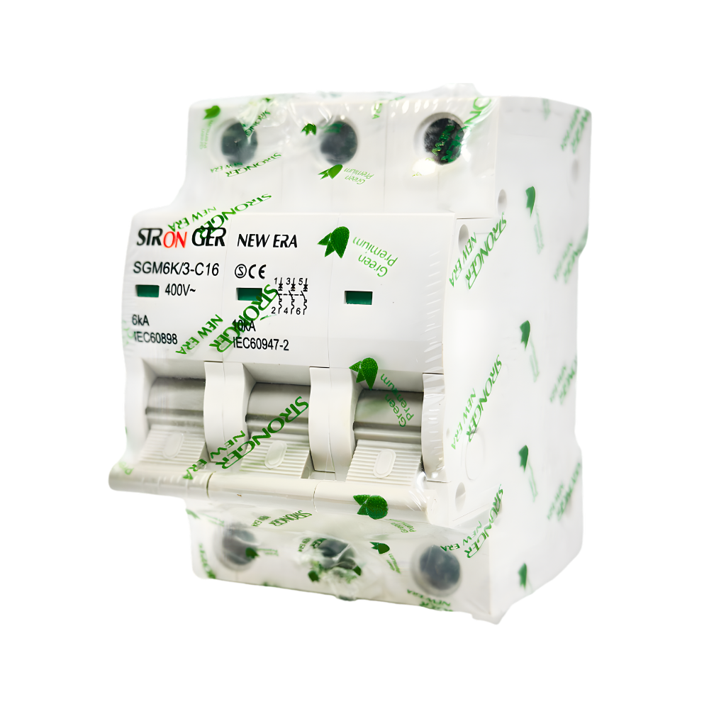 SGM6K/3-C16 INT. TERMOMAGNETICO 3X16A 10KA RIEL NEW ERA - STRONGER