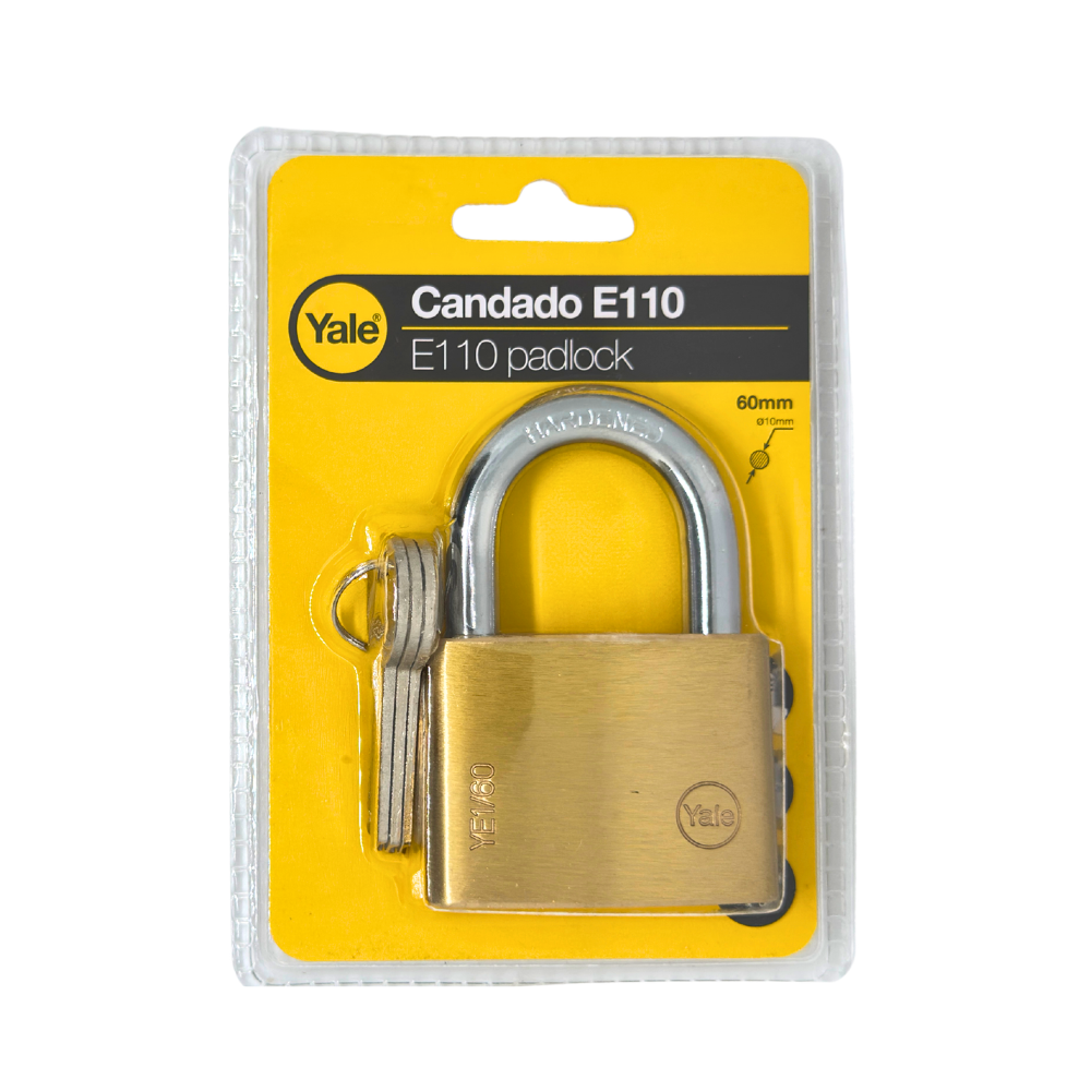 11747 CANDADO YE1 ARCO BRONCE ESSENTIAL ECO 60mm (BLISTER) - YALE