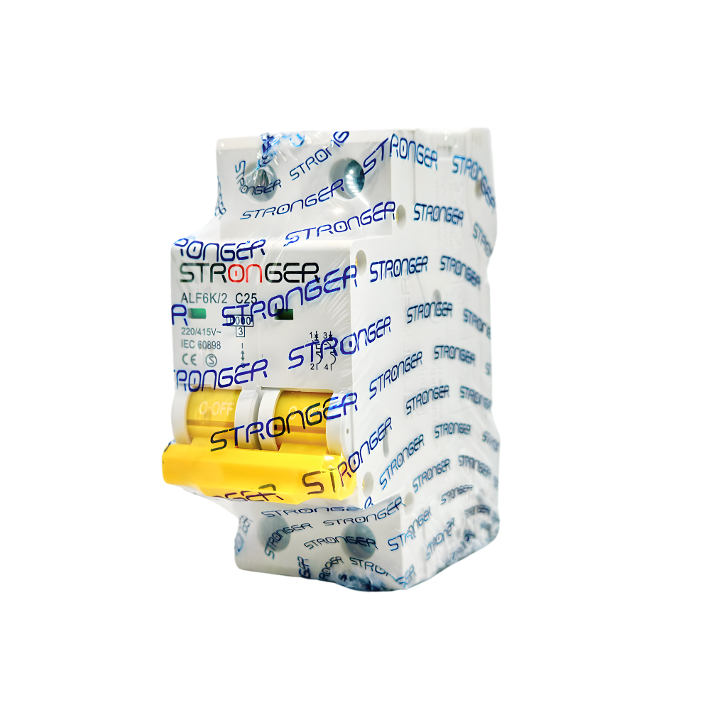 ALF6K/2C25 INT. TERMOMAGNETICO 2X25A 6KA RIEL ALPHA - STRONGER