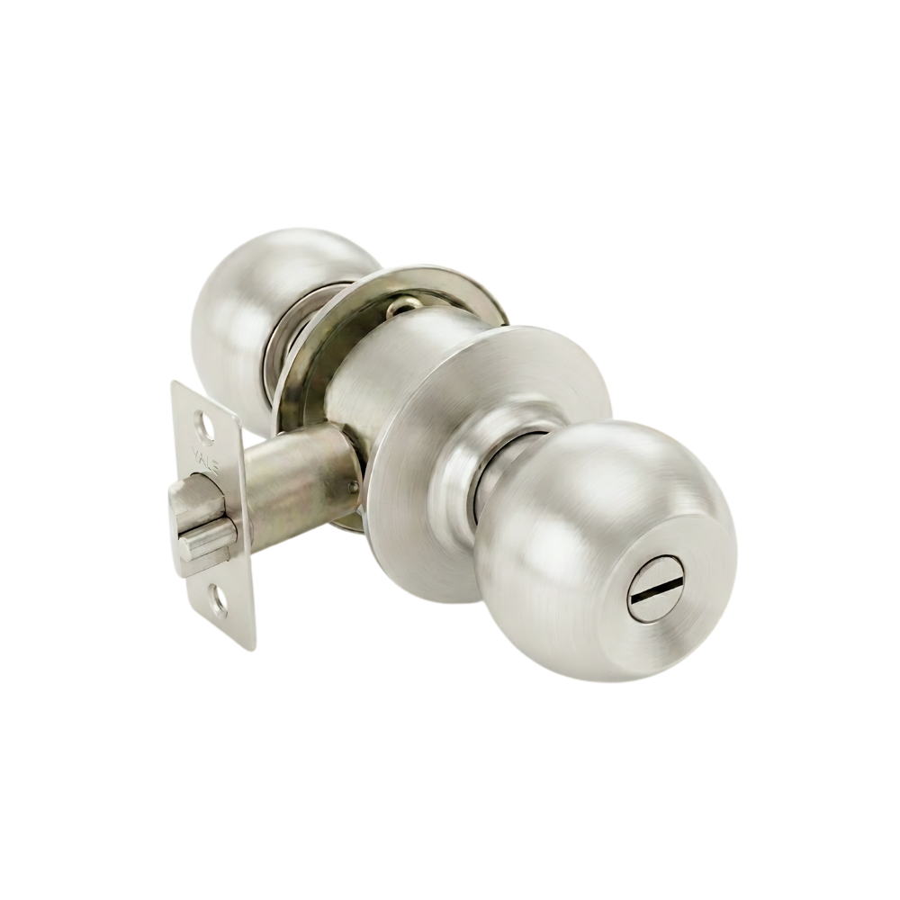 10228 CERRADURA POMO CAROLINA BAÑO US32D ACERO SATINADO (CAJA) - YALE