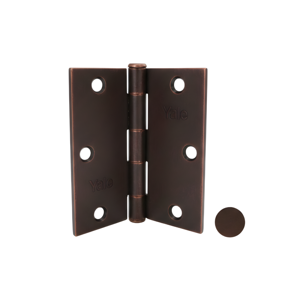 10893 BISAGRA 4"X4"X2.2mm (X02UND) US5 BRONCE ANTIGUO (BLISTER) - YALE