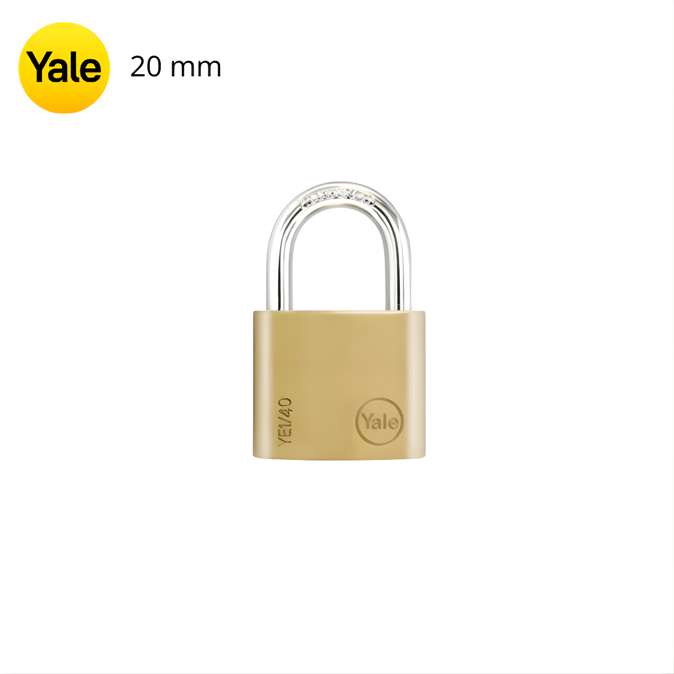 10905 CANDADO YE1 ARCO BRONCE ESSENTIAL ECO 20mm (CAJA) - YALE