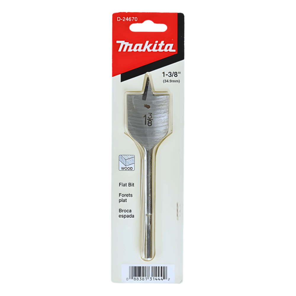 D-24670 BROCA PLANA PARA MADERA (PALETA) 1-3/8" x 6-1/2" (34.9X165mm) - MAKITA