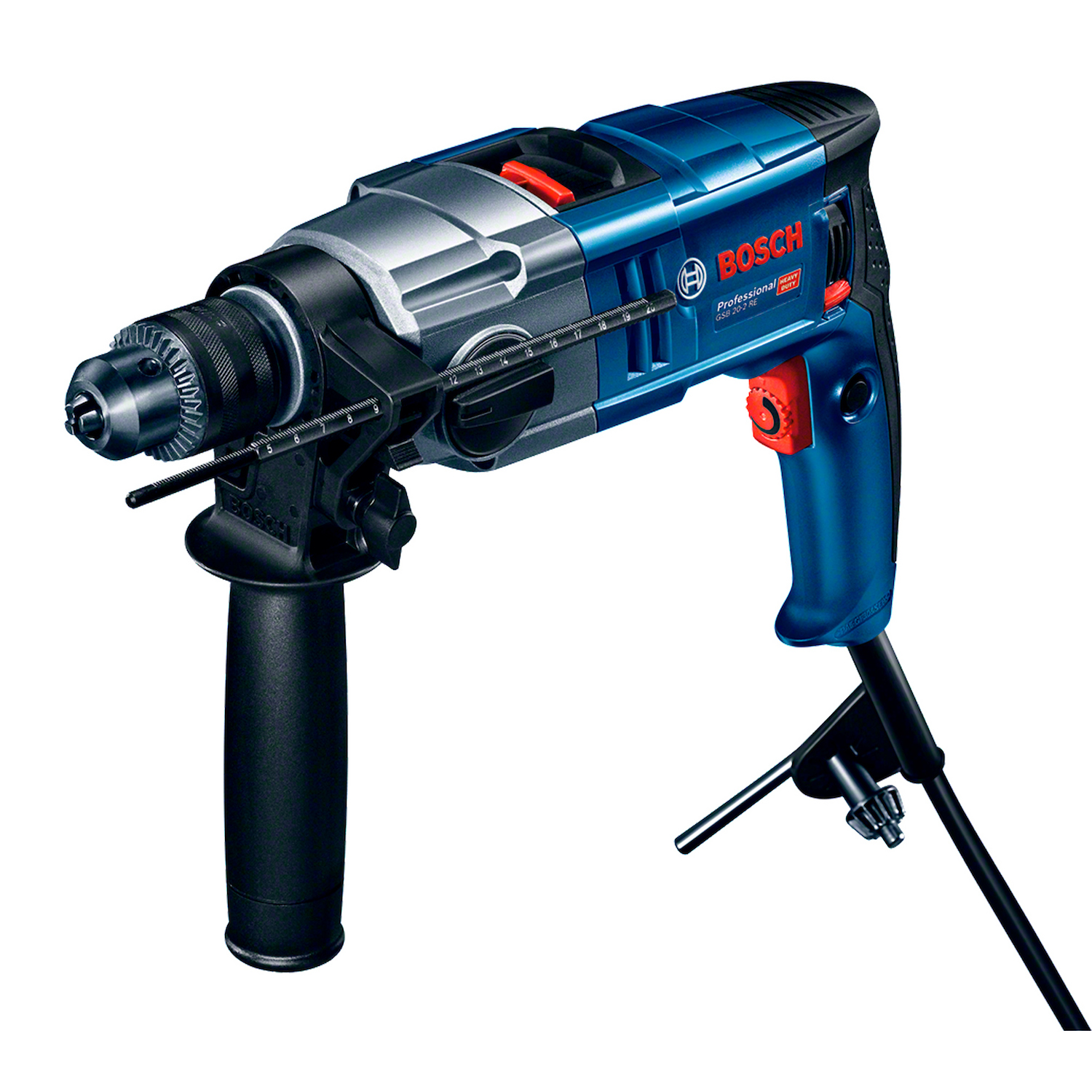 TALADRO PERCUTOR 1/2" GSB 20-2 RE 800W VV 2.6KG (CC) 220V - BOSCH - 0601.1A2.1E2-000