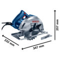 SIERRA CIRCULAR 7-1/4" GKS 150 1,500W (02 DISCO 24D) 220V - BOSCH - 0601.6B3.0E1-000