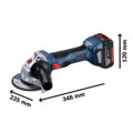 AMOLADORA ANGULAR 5" INALAMB 18V GWS 180-LI BRUSHLESS (02BAT 4.0Ah + CARG) (MP) - BOSCH - 0601.9H9.0E1-000