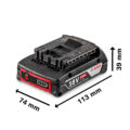 BATERIA 18V GBA 18V MAX 2.0AH (BLISTER) - BOSCH - 2608.000.726-000