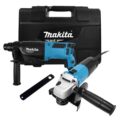 MTK0005B MARTILLO PERFORADOR SDS-PLUS 800W BLUE M8701B (X01) + ESMERIL ANGULAR 540W BLUE (X01) - MAKITA MT
