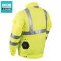 DFJ214ZL CASACA VENTILADOR 12V - 18V / 3 NIVELES / REFLECTANTE/ L / SIN BATERIAS - MAKITA