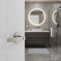 10542 MANIJA LINCOLN BAÑO US26D CROMO SATINADO (BLISTER) - YALE
