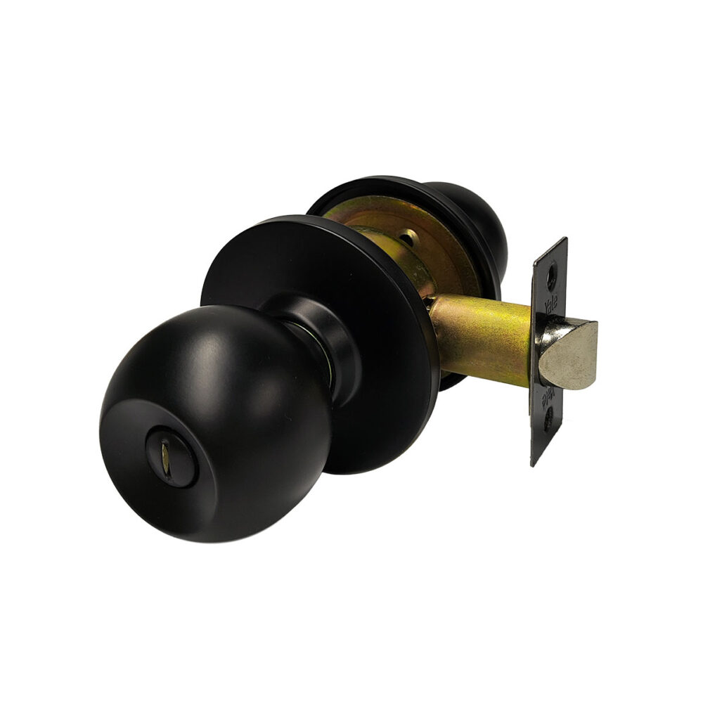 16712 Knob CA 75 mm US19 Priv Plus CERRADURA POMO CAROLINA PLUS 75mm BAÑO US19 NEGRO - YALE