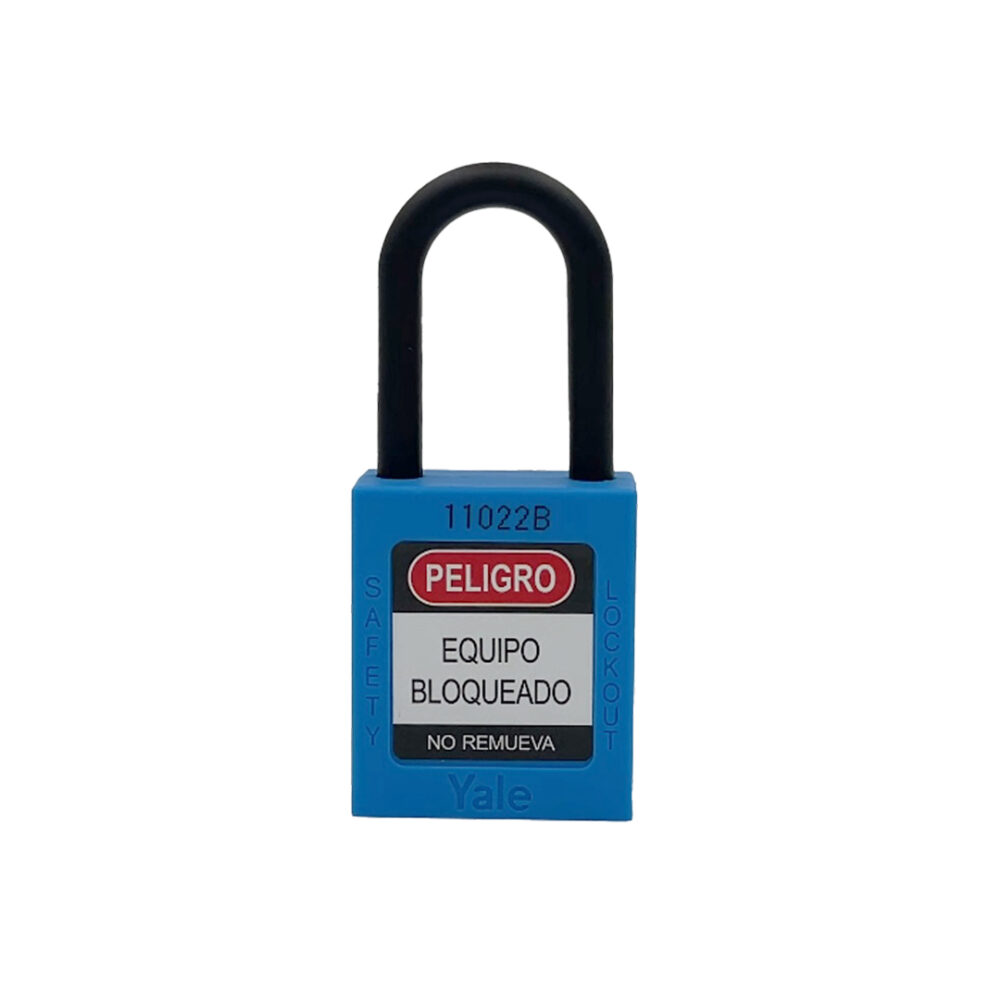 1161 CANDADO GANCHO NYLON DIÉLECTRICO AZUL B 38MM LOTO- YALE CANDADO GANCHO NYLON DIÉLECTRICO AZUL B 38MM LOTO- YALE