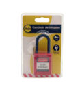 1162 CANDADO GANCHO NYLON ROJO B CANDADO GANCHO NYLON DIÉLECTRICO ROJO B 38MM LOTO- YALE
