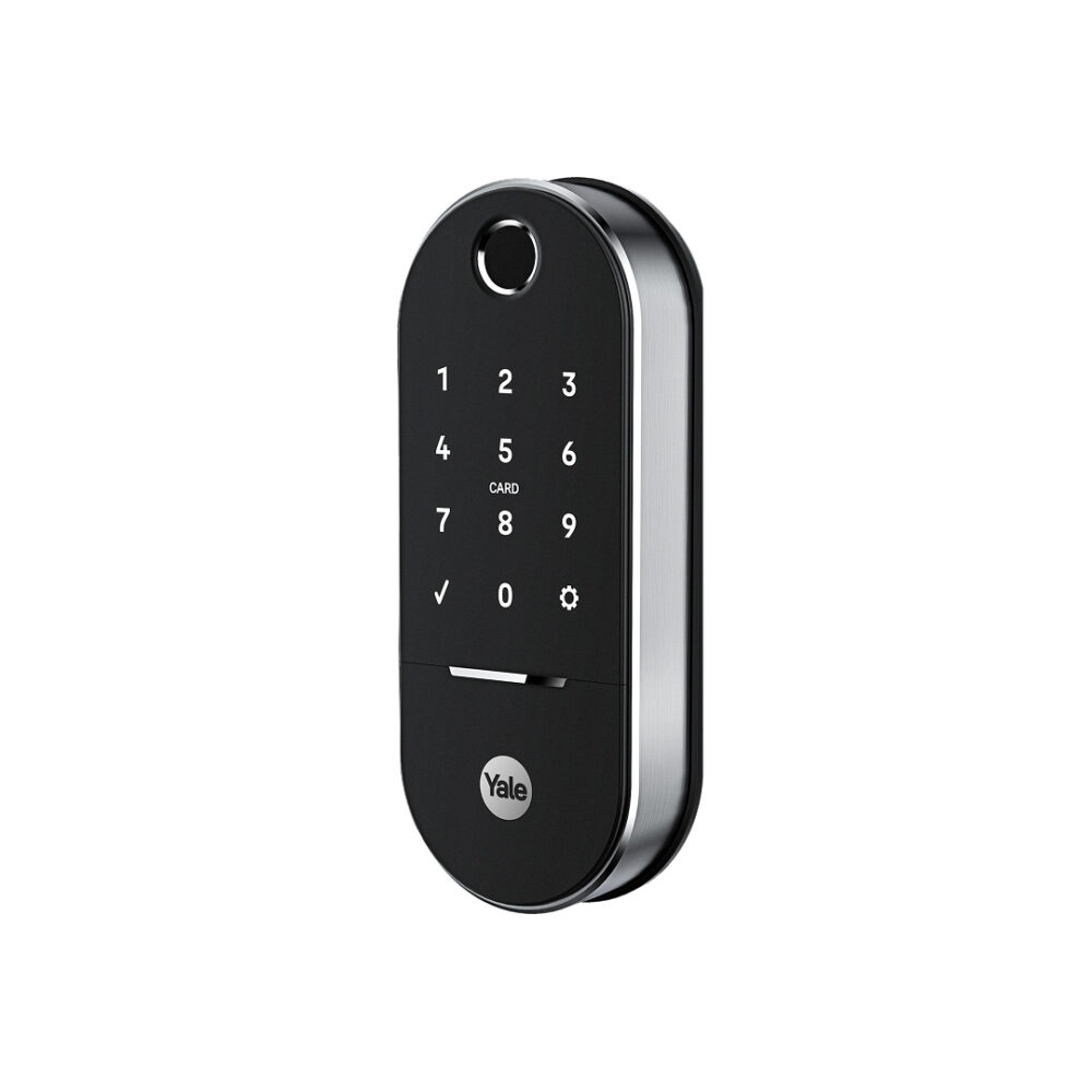 16705 Dig Mortise LIA Silver CERRADURA DIGITAL LIA BIOMETRICO/PANT TACTIL (PESTILLO Y CERROJO) (CON ZIGBEE) - YALE