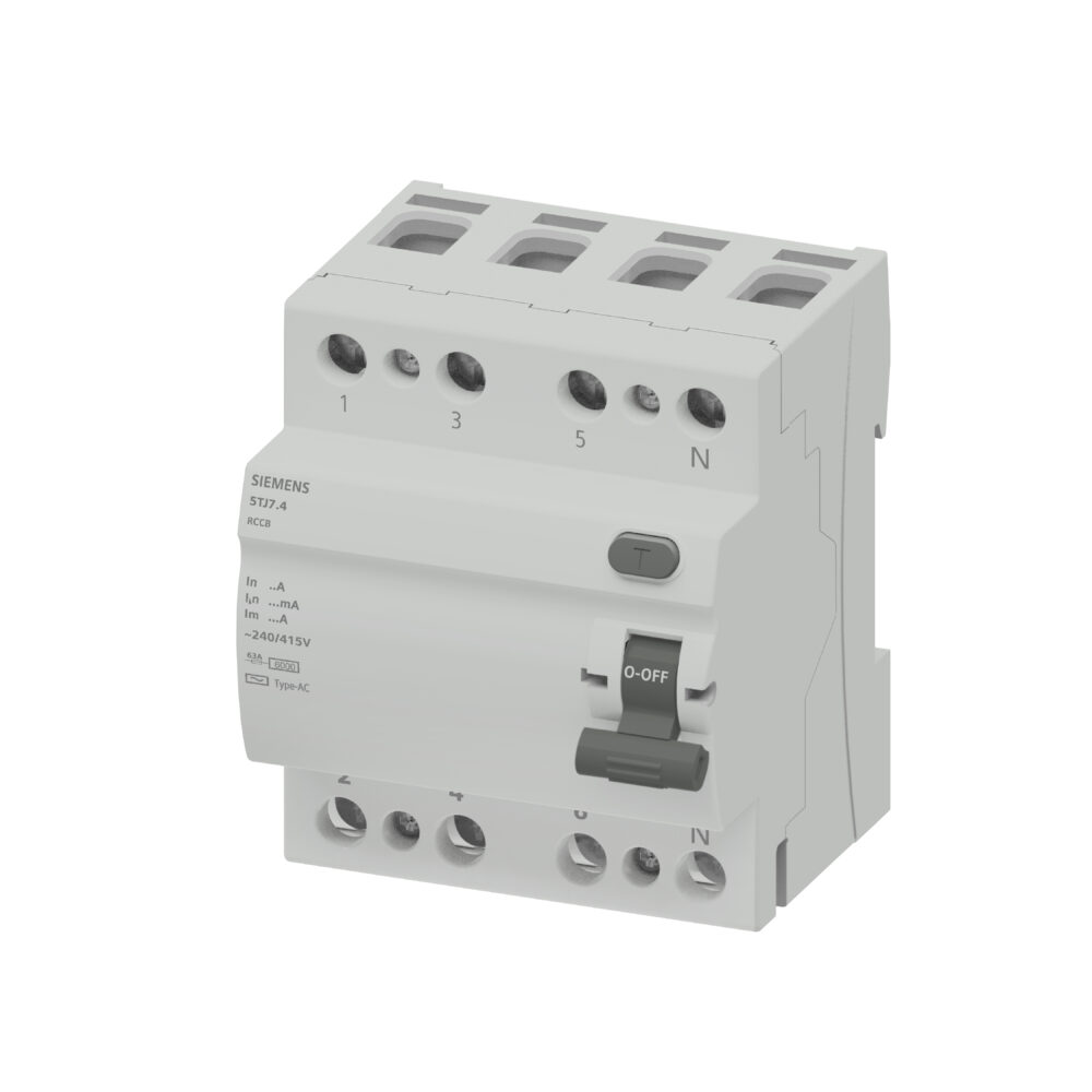 5TJ7344-0 INT. DIFERENCIAL 4X40A 30mA TIPO AC SINOVA - SIEMENS