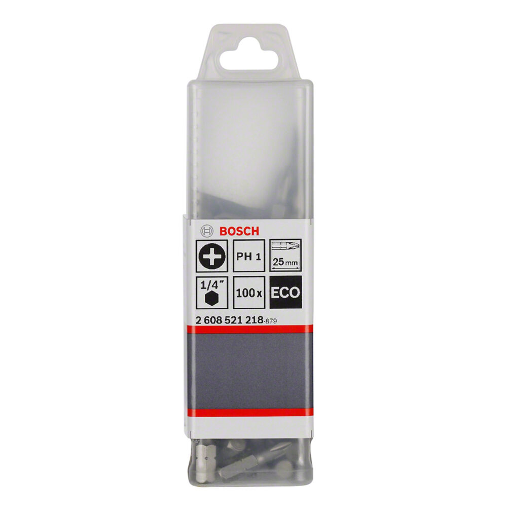 2608.521.218-000 BIT PUNTA PHILLIPS #1x25mm PH1 (X100UND) CJA PLAST - BOSCH