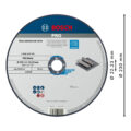 2608.619.740-000 DISCO ABRASIVO CORTE METAL STD 9" (230X3.0mm) (RECTO) - BOSCH