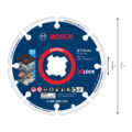 2608.900.532-000 DISCO DIAMANTADO CORTE METAL 4-1/2" (115X22.23mm) - BOSCH