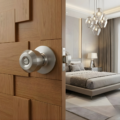 22229 CERRADURA POMO GEORGIA PLUS HABITACION US32D ACERO SATINADO ROSETA 75MM (CAJA) - YALE