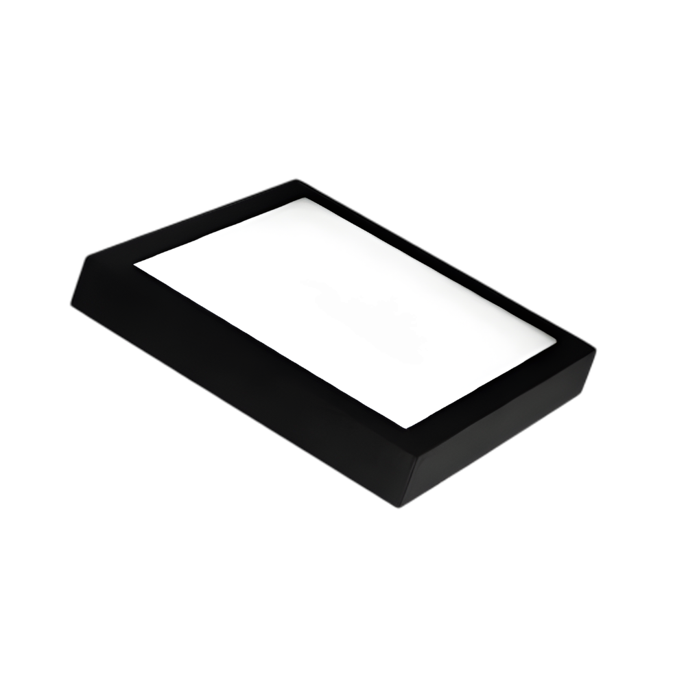 7022913 SLIM PLAFON LED ADOSAR 6W 3000K CUADRADO NEGRO 100-240V - BELLALUX