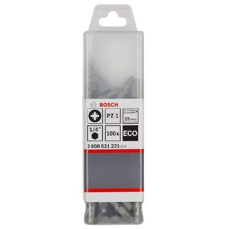 2608.521.221-000 BIT PUNTA POZIDRIV #1X25mm PZ1 (X100UND) CJA PLAST - BOSCH