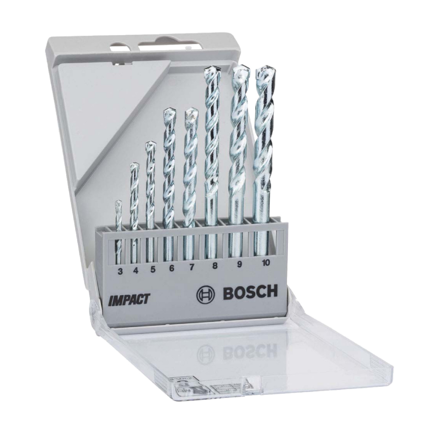 2608.590.091-000 SET 8PZS BROCA CONCRETO IMPACT CYL-1 (3,4,5,6,7,8,9,10mm) - BOSCH