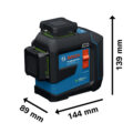 0601.065.501-000 NIVEL LASER GLL 80-33 G LI + BA 3.7V 3.0Ah XL - BOSCH