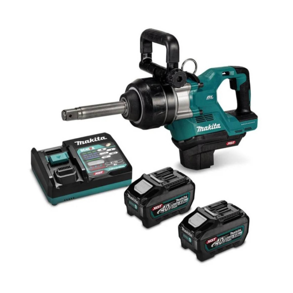 TW010GT201 LLAVE DE IMPACTO XGT 40Vmax /1"/3,150 Nm/4 VELOCIDADES/CUELLO LARGO/BL-XPT/2 BAT - 5 AMP/ C TW010GT201 - MAKITA