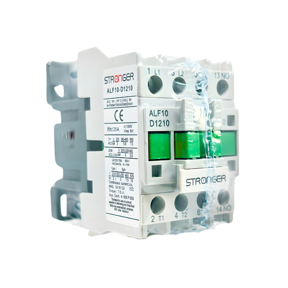 ALF10-D1210 CONTACTOR BLANCO 3P+1NO M6 O M7 - STRONGER